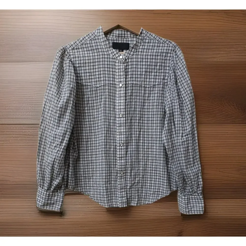 Nili Lotan Women’s Blue & White Kate Button Down Shirt NOWT - Picture 2 of 7